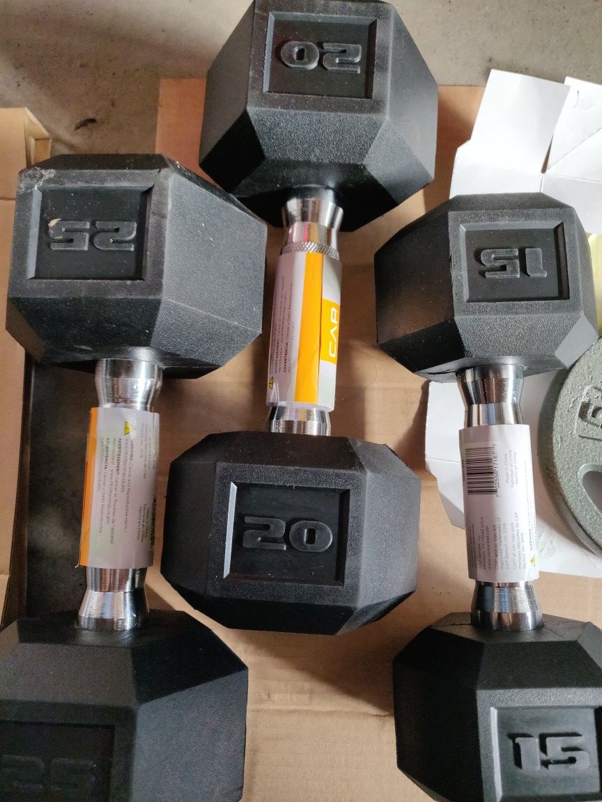 New! 15, 20, 25lbs dumbbells! 💪