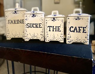 Jay Willfred Andre By Sadek Canisters Farine, Sucre, Tea, And Cafe