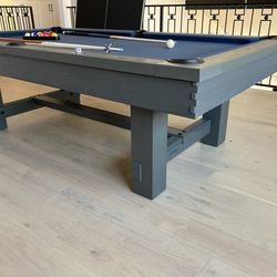 New pool table free delivery n set up Real slate top 8 ft