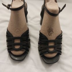 Black Heeled Sandals