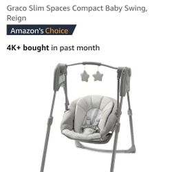 Graco Slim Spaces Foldable Electronic BABY Swing