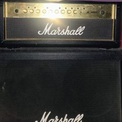 Marshall MG100 Amp Head, MG412A & MG412B Speaker Cab