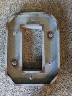 Galvanized letter "O"