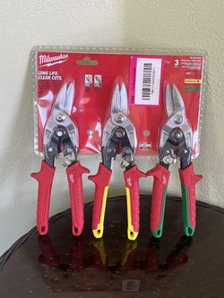 Milwaukee 3-piece Aviation Snip Set Brand New