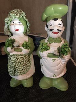Hand Made Decorative chefs both for $5 never used brand new