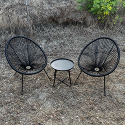 Patio Bungee Chair & Table Set