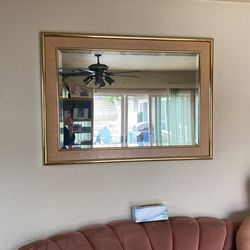 Gold Trimmed Mirror