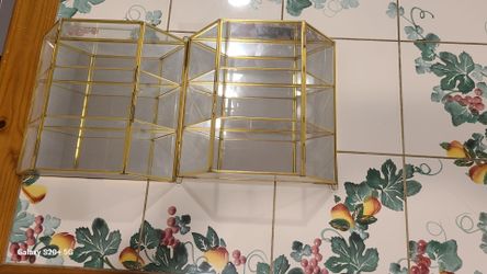 2 Vintage Display Cases Made In Thailand