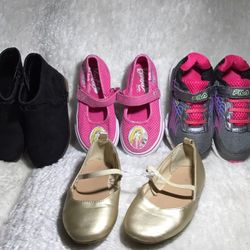 Girls Shoes Size 10/ Cat & Jack Boots/barbie Shoes/fila Sneakers/old Navy Dress Shoes/ All $20