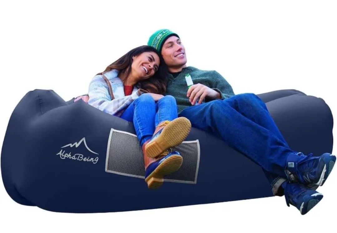 NICE INFLATABLE SOFA FOR WINTER ❄️ OUTDOOR SITTING, CAMPING, BEACH 🏖️ AND MANY OTHERS
