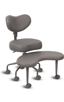 Pipersong - Meditation Cross Legged Chair PRO, ADHD Chair with Height Adjustable Backrest, grey