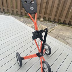 Callaway Fusion Orange Push Cart