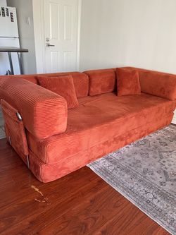 78 in’ Teddy Sofa- Burnt Orange 🍊