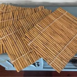 Set of Four Natural Bamboo Decorative Placemats $10 for All  