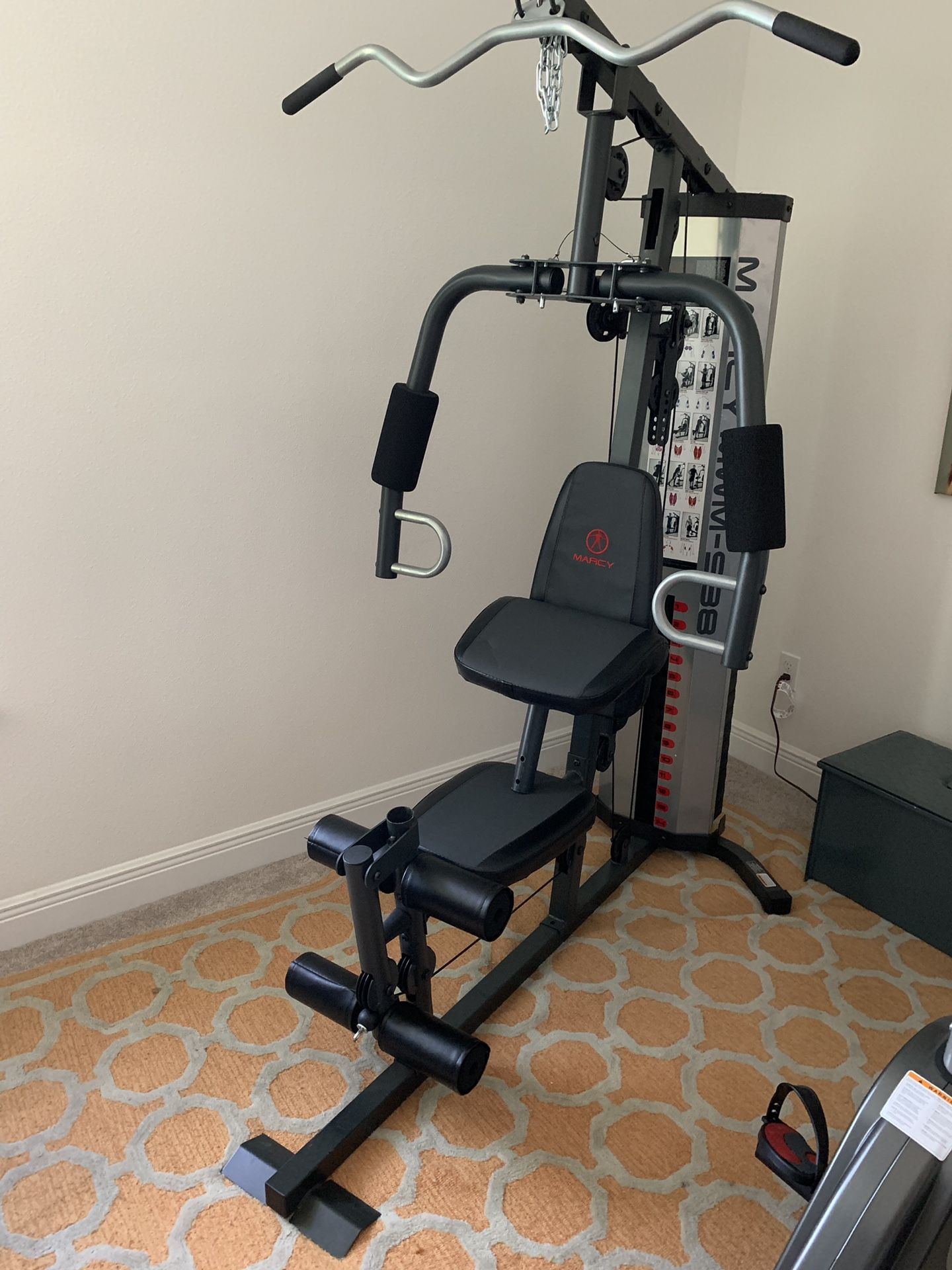 Marcy Pro MWM-988 Home Gym System 150 Pound Adjustable Weight Stack Machine