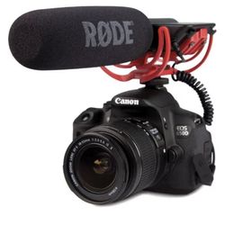 Rode VideoMic Camera-Mount Shotgun Microphone with Rycote Lyre Shock Mounting, Black