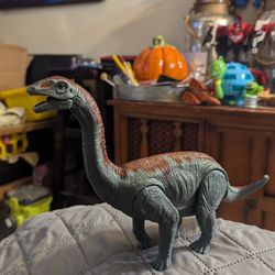 Brontosaurus Dinosaur Light Up Eyes Roars Moveable Arms Jurassic 9 In….95
