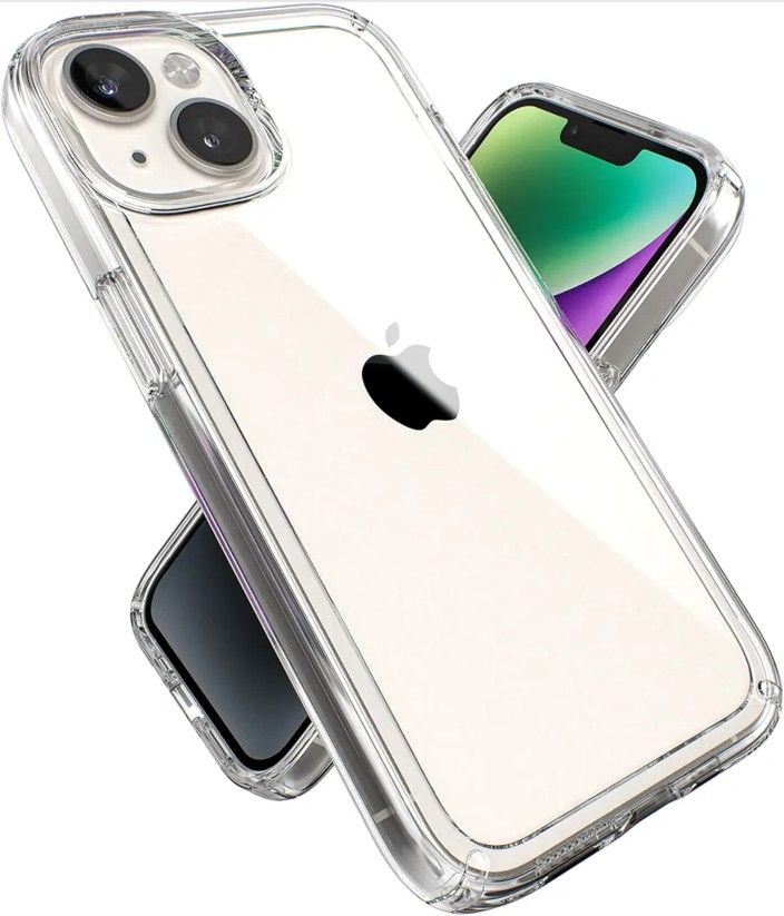 Speck Clear iPhone 14 & 13 Case GemShell Dual Layer Shockproof Anti-Yellowing