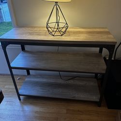 Set of Two Industrial 3 Tier Shelves & Cart