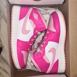 Fierce Pink Jordan 1s