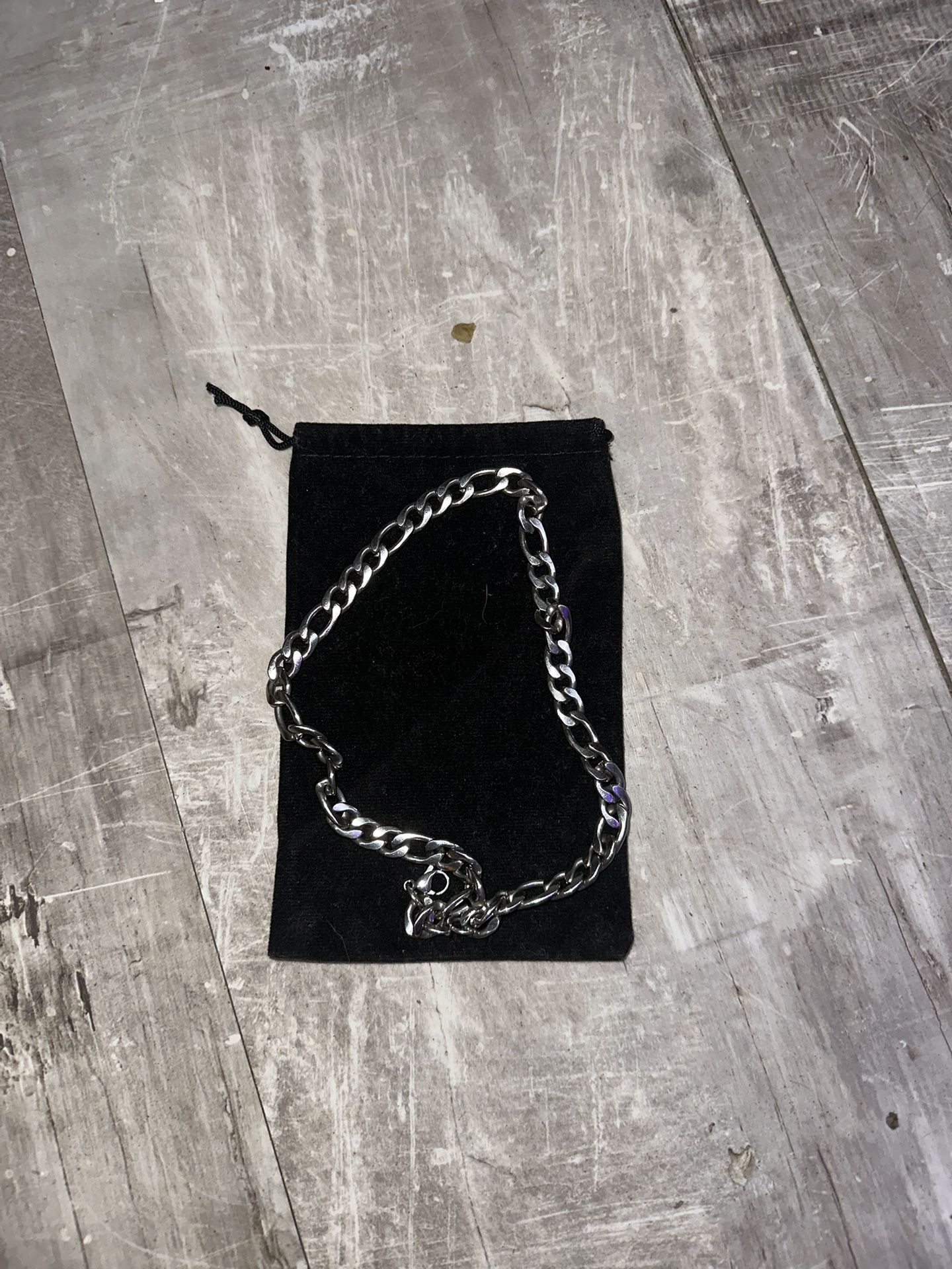 Stainless Steel Necklace With Bag 16 Inch