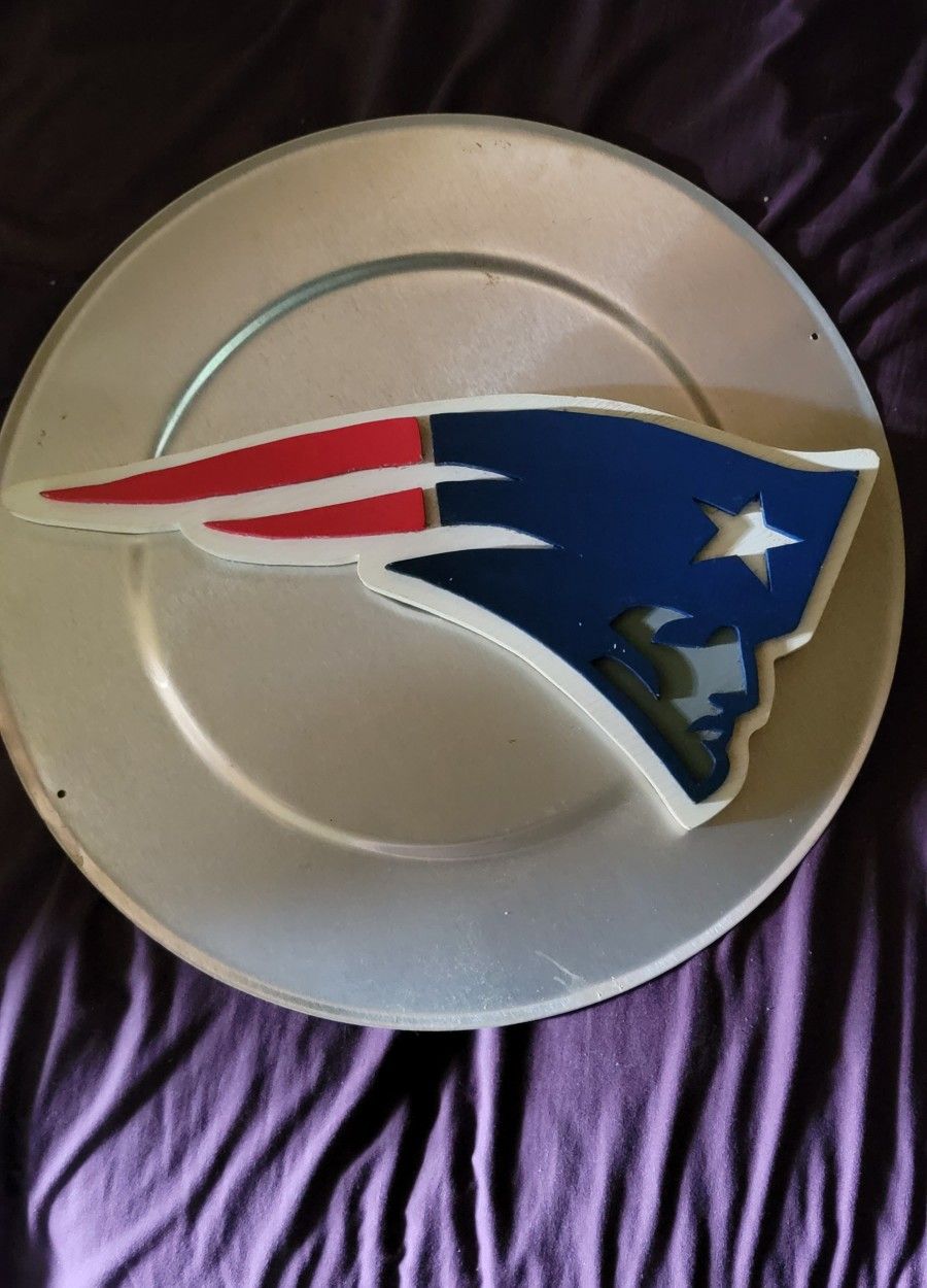 New England Patroits Wooden Plaque