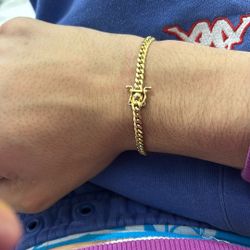 Cuban Link Bracelet 5mm Gold Plated