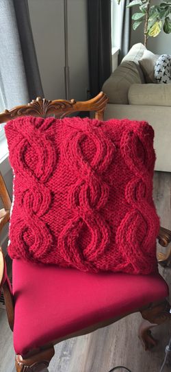 Pottery Barn Red Pillow Cover