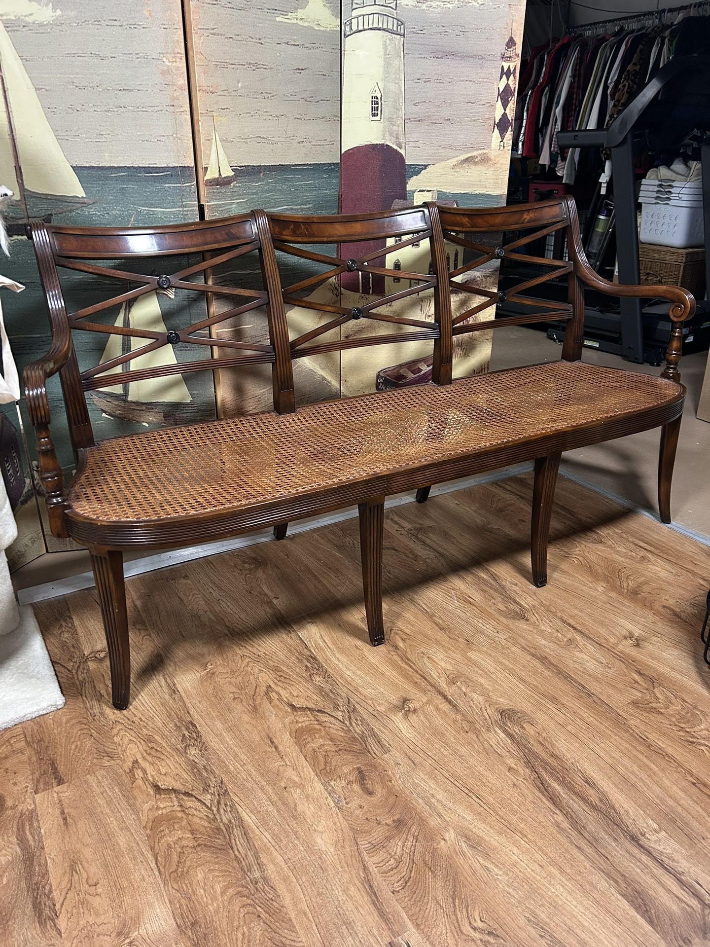 Deacon’s Bench (solid Walnut And Cane)