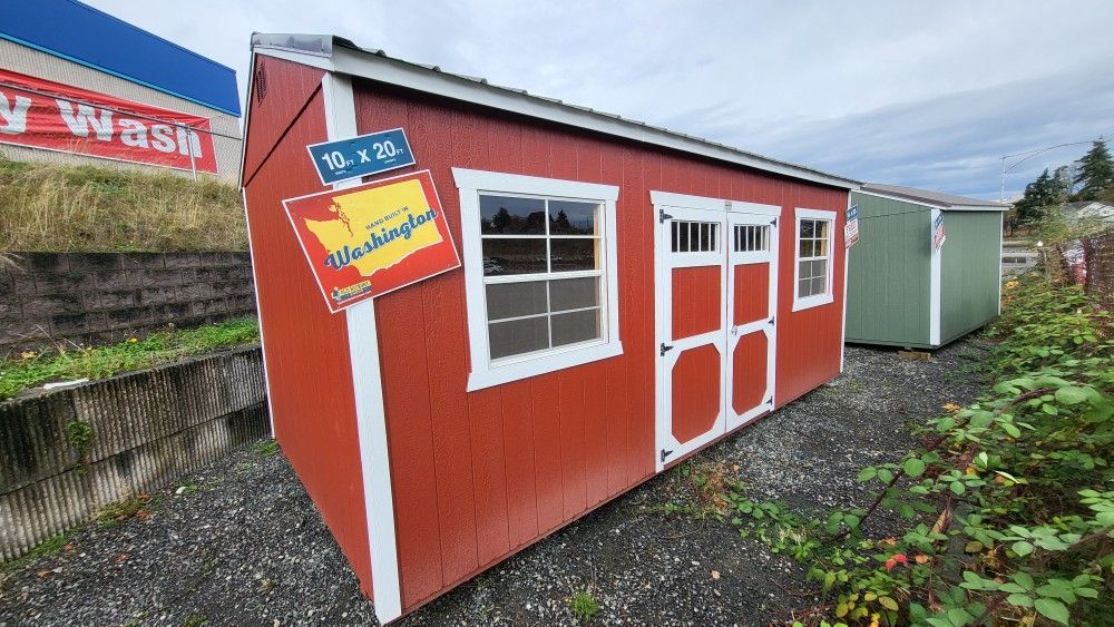 10x20 utility Shed $8,450 + Tax