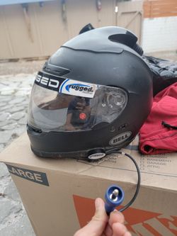 Bell Qualifier Forced Air Racing Helmet With Radio