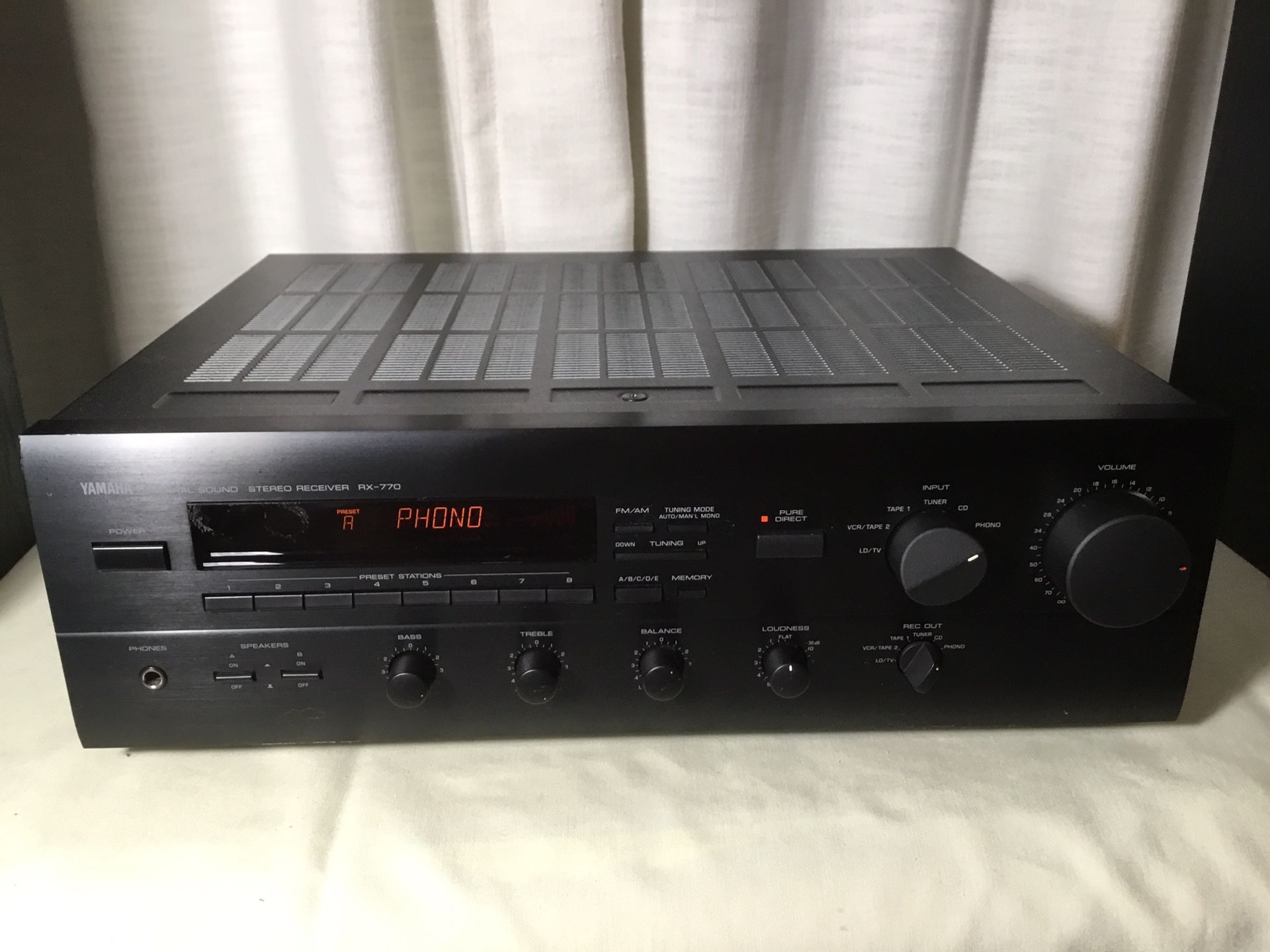 Yamaha Rx 770 Receiver Classic Vintage 2 Channel