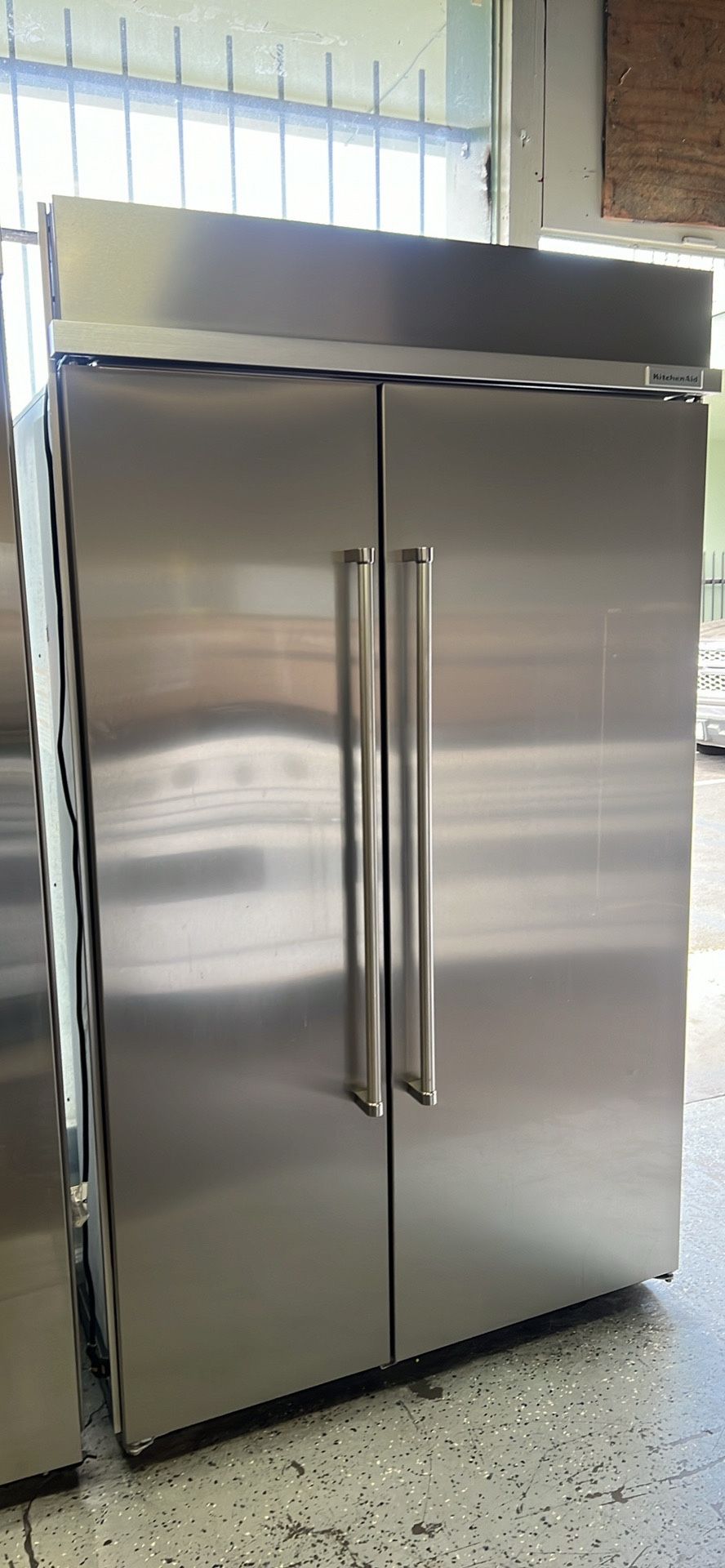Kitchen Aid 48”Wide Stainless Steel Side By Side...
