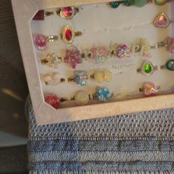 Little girls costume rings. 23 of them