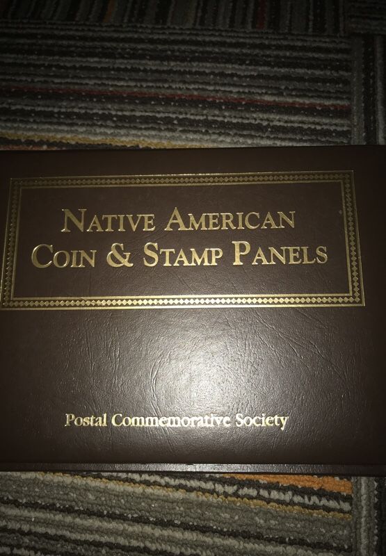 Native American coin and stamp panels
