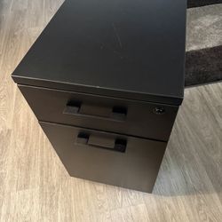 Black File Cabinet