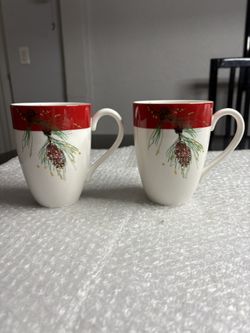 Lenox Winter Song mugs -Set of two