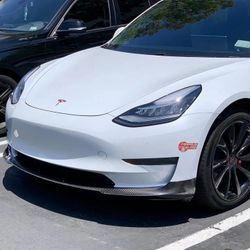 Light Weight Version 2 Carbon Fiber Front Lip Tesla Model 3 