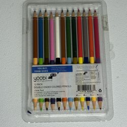 Yoobi Double-Ended Colored Pencils | New | 24+ Colors | Art Supplies