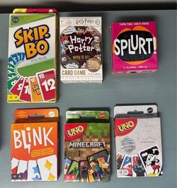 Lot of Card Party Misc Games many are New just $5 each