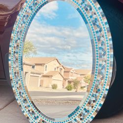  Mosaic Mirror 32x24 oval shape 