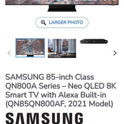 85" Samsung 8K BRAND NEW STILL IN BOX