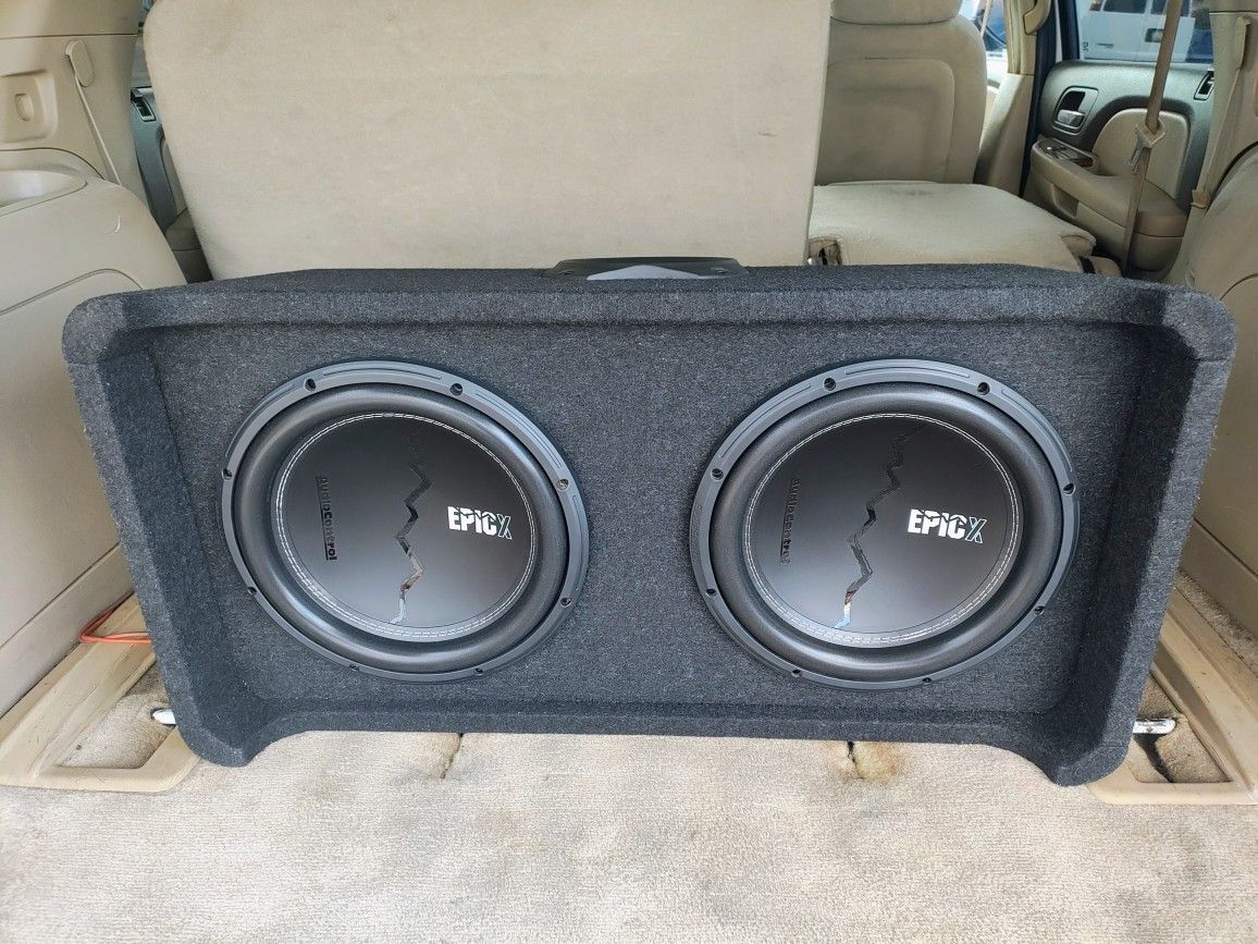 💥Audio Control 12" Down Firing Subwoofer Box 💥