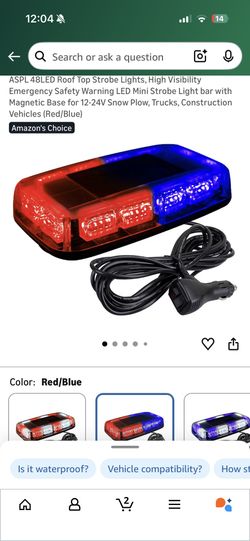 Red And Blue Strobe Light