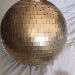 Gold disco ball