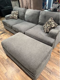 Couch with ottoman and storage