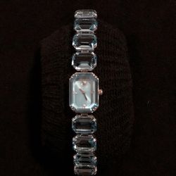 Swarovski blue crystal watch