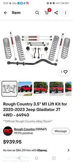 Jeep gladiator lift kit 3.5 RC M1