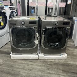 LG Jumbo Extraaa Large Capacity Heavy Duty 5.2 Cubic Ft. Washer And 9.0 Cubic Ft. Electric Dryer Laundry Pair🔥🔥