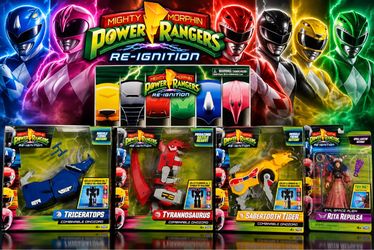 Power Rangers Re-Ignition 6 Pack, Zords & Rita *NEW*